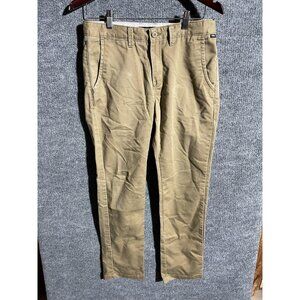Vans Chino Pants Mens 30x32 Beige Regular Fit Straight Leg Stretch Casual